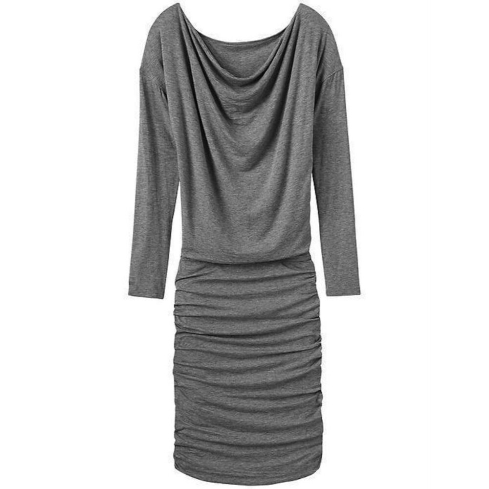 Athleta Solstice Cowl Long Sleeve Dress